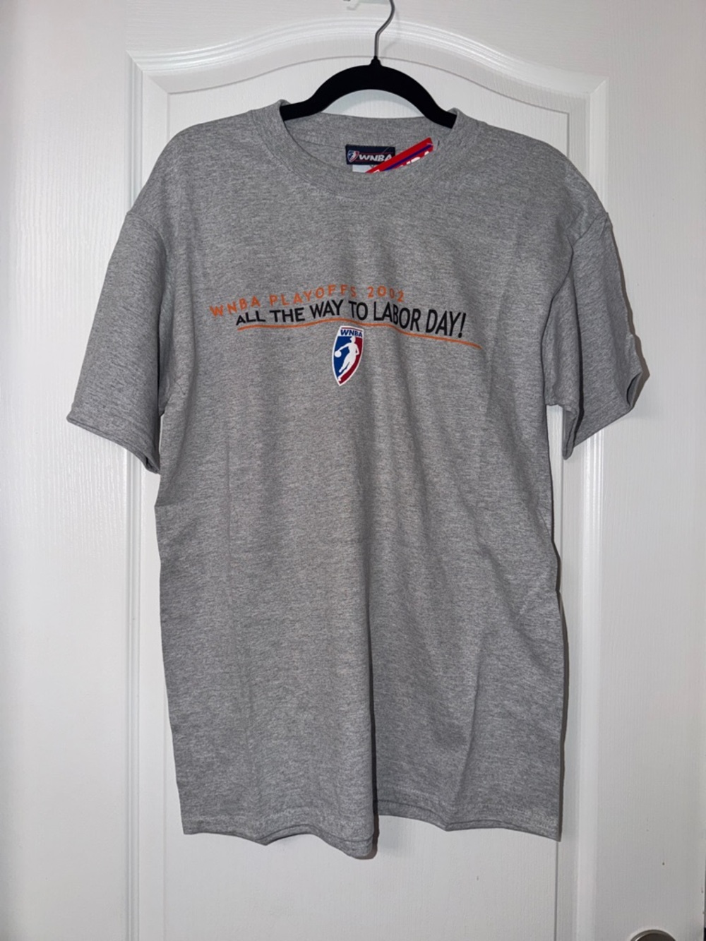Vintage 2002 WNBA Playoffs T-Shirt Gray Medium